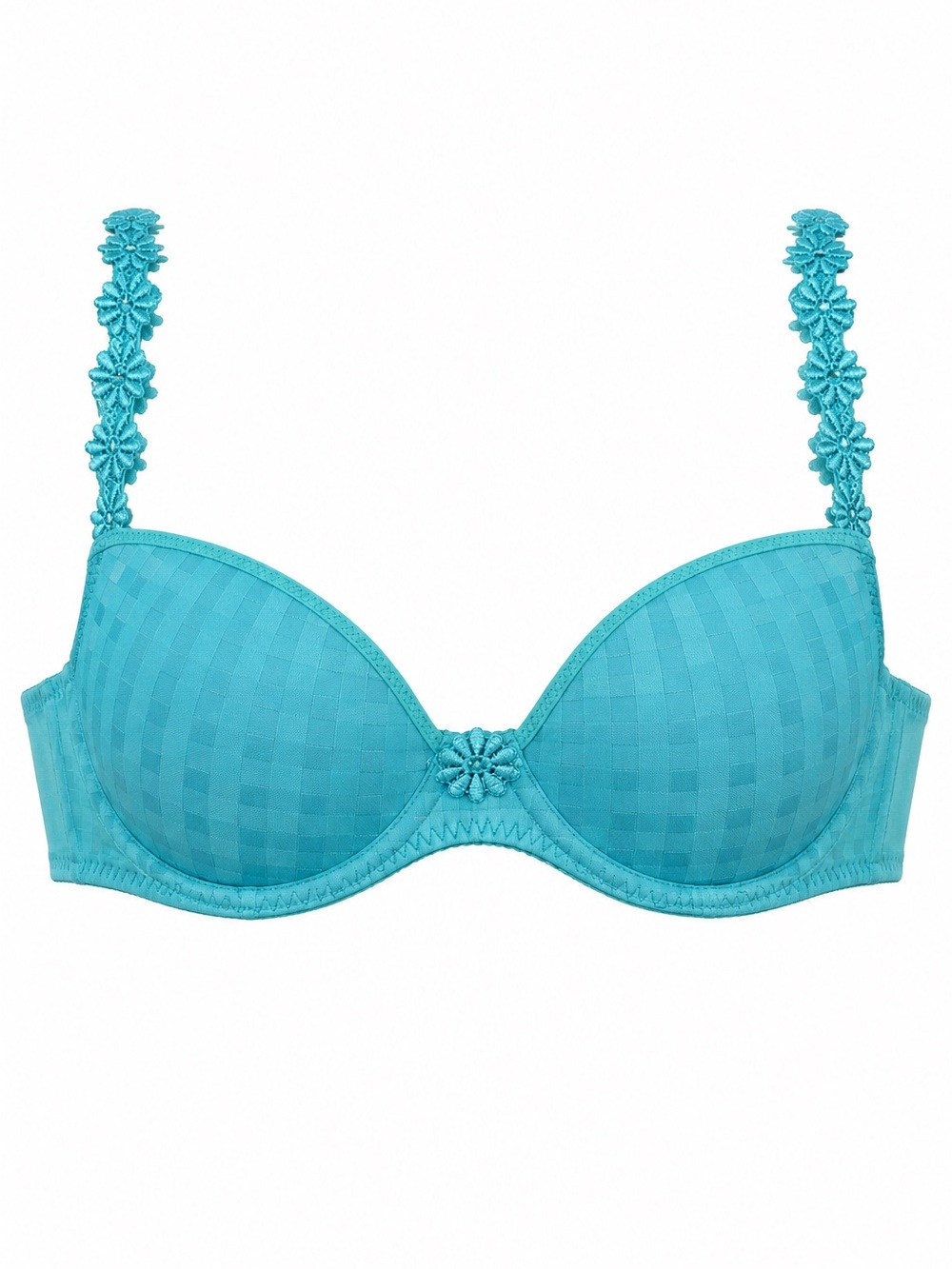 Marie Jo Avero Heart Shaped Underwire Bra in Teal Blue Size 34B Style 0418